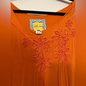 Bella Bird Burnt Orange Blouse/Skirt Set Sz~XXL BRAND NEW never worn…
